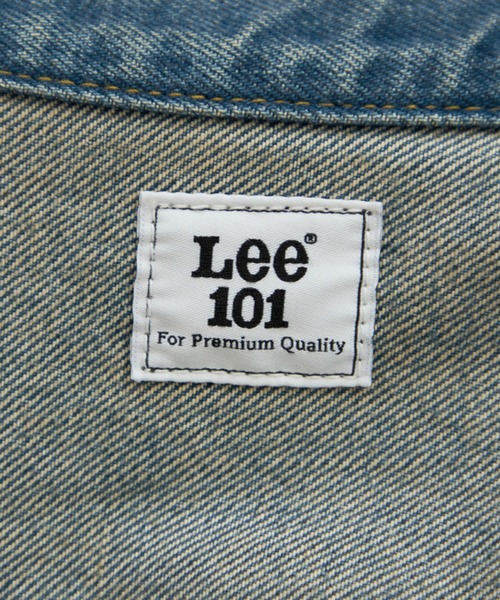 Lee(リー)の「【101 100周年】RIDERS101 WIDE JACKET/ライダース ワイドデニムジャケット/ブルゾン(デニムジャケット・メンズ・ブルー・X-LARGE/LARGE/MEDIUM/SMALL)」の13枚目の写真