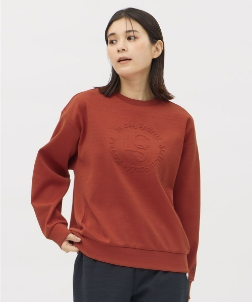 le coq sportif(ルコックスポルティフ)の「【ルコックスポルティフ】吸汗/ストレッチ/UVカットアクティブスウェット クルーネック(スウェット・レディース・ホワイト/レッド/ネイビー・M/S/L/XL)」の1枚目の写真