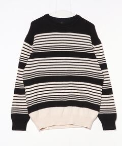 ＜BATONER バトナー＞ボーダーニット BATONER(バトナー) ボーダーボーダーTシャツBN-22SM-033 BN-22SM-033