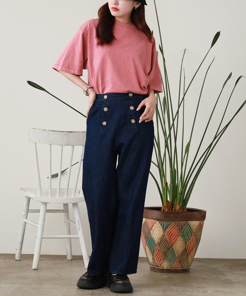 ストレッチデニムマリンパンツ（デニムパンツ）｜ROOPTOKYO（ループ