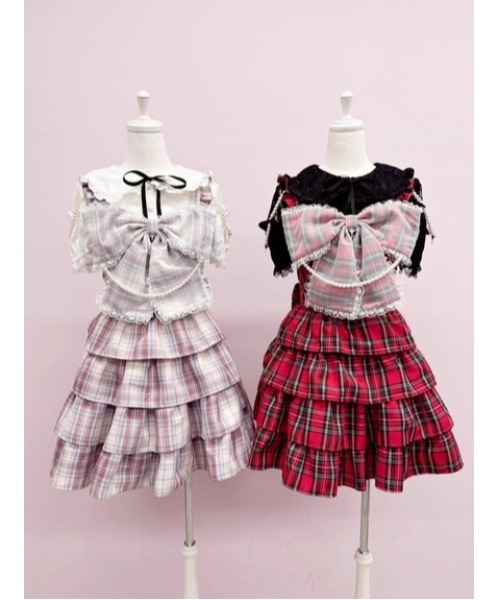 Ank Rouge（アンクルージュ）の「ハートのブラウス（Tシャツ/カットソー・レディース・ホワイト/ブラック・M）」の4枚目の写真