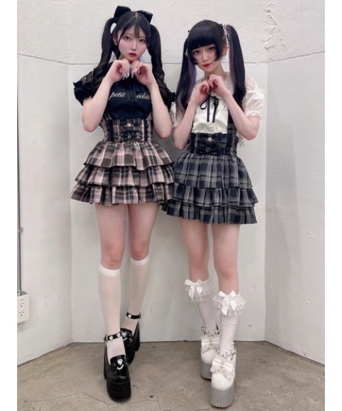 Ank Rouge（アンクルージュ）の「ハートのブラウス（Tシャツ/カットソー・レディース・ホワイト/ブラック・M）」の9枚目の写真