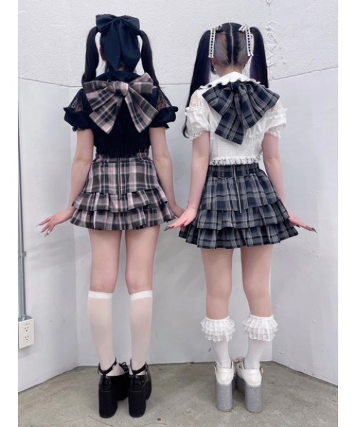 Ank Rouge（アンクルージュ）の「ハートのブラウス（Tシャツ/カットソー・レディース・ホワイト/ブラック・M）」の10枚目の写真