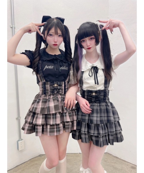 Ank Rouge（アンクルージュ）の「ハートのブラウス（Tシャツ/カットソー・レディース・ホワイト/ブラック・M）」の11枚目の写真