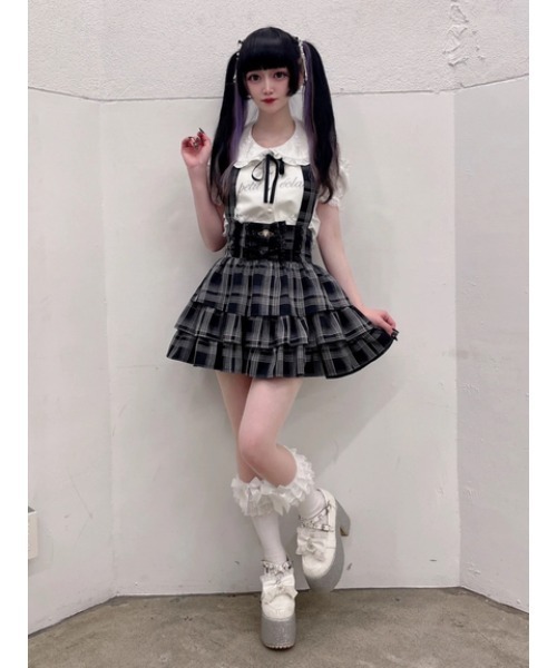 Ank Rouge（アンクルージュ）の「ハートのブラウス（Tシャツ/カットソー・レディース・ホワイト/ブラック・M）」の12枚目の写真