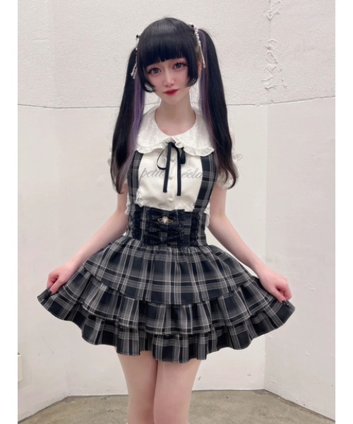 Ank Rouge（アンクルージュ）の「ハートのブラウス（Tシャツ/カットソー・レディース・ホワイト/ブラック・M）」の13枚目の写真