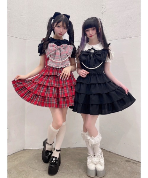 Ank Rouge（アンクルージュ）の「ハートのブラウス（Tシャツ/カットソー・レディース・ホワイト/ブラック・M）」の16枚目の写真