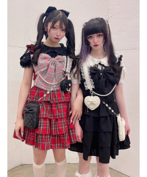 Ank Rouge（アンクルージュ）の「ハートのブラウス（Tシャツ/カットソー・レディース・ホワイト/ブラック・M）」の18枚目の写真