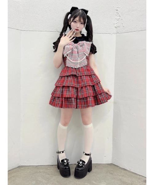 Ank Rouge（アンクルージュ）の「ハートのブラウス（Tシャツ/カットソー・レディース・ホワイト/ブラック・M）」の20枚目の写真