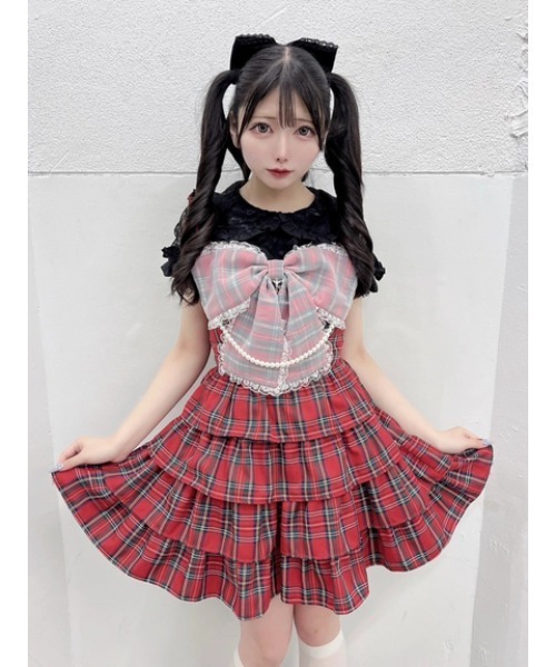 Ank Rouge（アンクルージュ）の「ハートのブラウス（Tシャツ/カットソー・レディース・ホワイト/ブラック・M）」の21枚目の写真