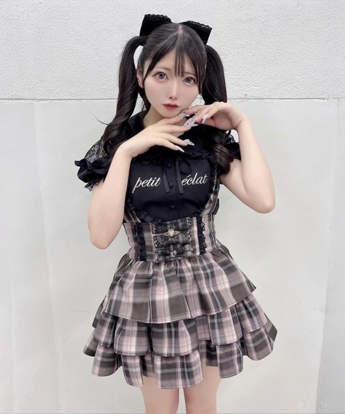 Ank Rouge（アンクルージュ）の「ハートのブラウス（シャツ/ブラウス・レディース・ホワイト/ブラック・M）」の22枚目の写真