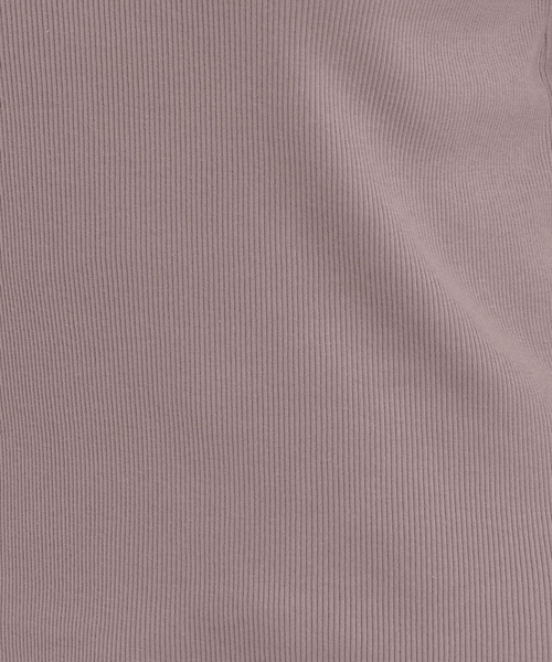Andemiu（アンデミュウ）の「リブボートネック5分袖カットソー587124（Tシャツ/カットソー・レディース・ブラック/オフホワイト/ブラウン・FREE）」の20枚目の写真