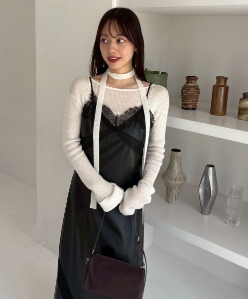 FRAYIDレーストリムスリップワンピース レーストリムスリップワンピース（マキシ丈/ロングワンピース