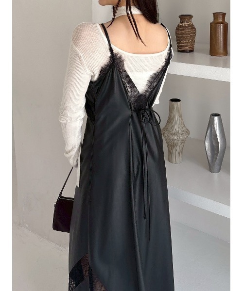 【FRAY I.D】レーストリムスリップワンピース セール】レーストリムスリップワンピース（ワンピース）｜FRAY I.D