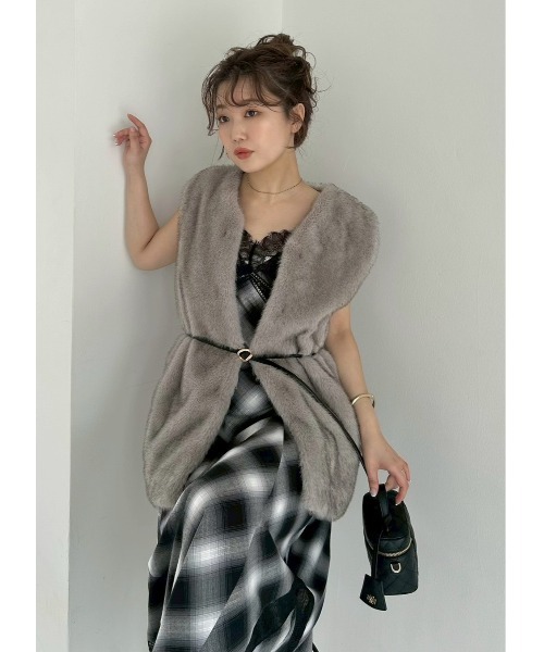 FRAYIDレーストリムスリップワンピース レーストリムスリップワンピース（ワンピース）｜FRAY I.D