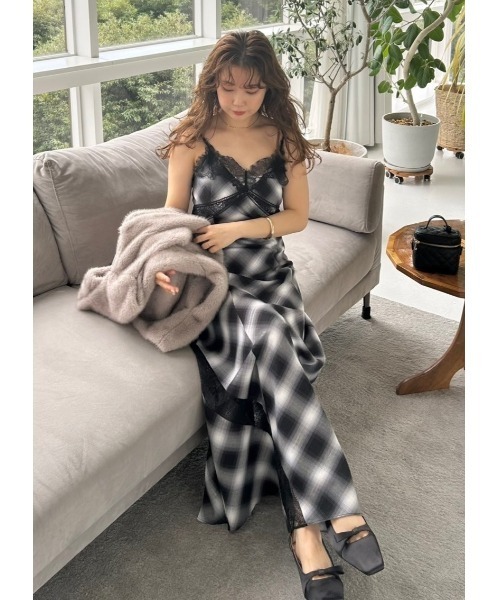 セール】レーストリムスリップワンピース（ワンピース）｜FRAY I.D