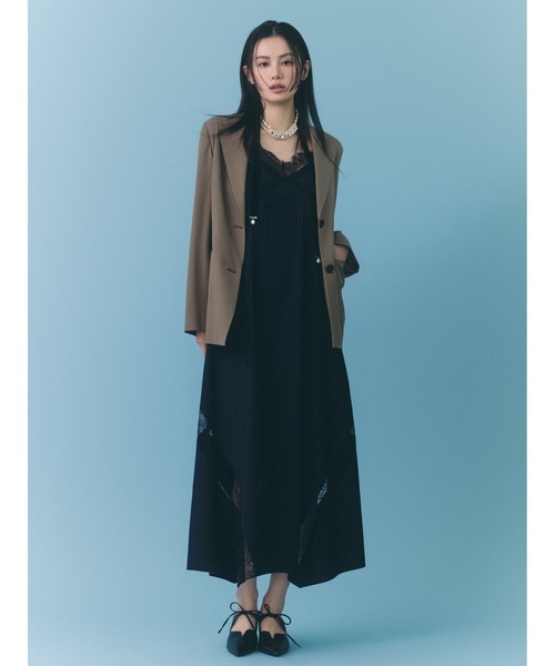 FRAYI.D レーストリムスリップワンピース レーストリムスリップワンピース(マキシ・ロングワンピース