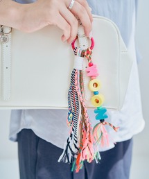 A.FLORE（アフローレ）の「〈A.FLORE/アフローレ〉パラコード カラフルストラップ MOON（キーホルダー）」