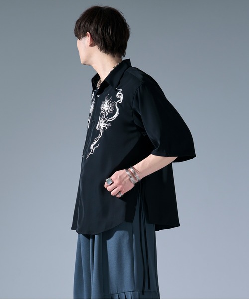 彼岸花刺繍シャツ（シャツ/ブラウス）｜Ellno Loset（エルノロゼット