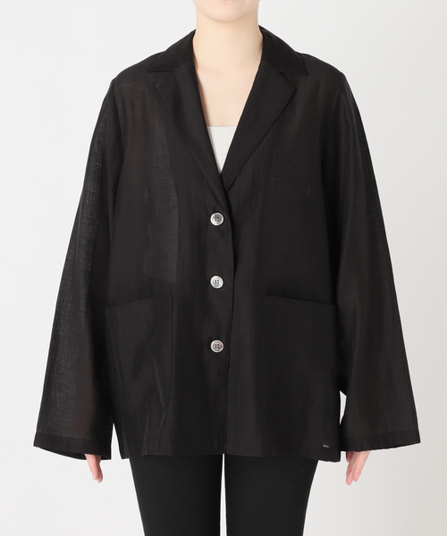 JOURNAL STANDARD(ジャーナルスタンダード)の「《追加2》ライトラフクロスジャケット(テーラードジャケット・レディース・ブラック/ブラウン・FREE)」の15枚目の写真