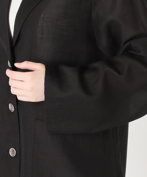 JOURNAL STANDARD(ジャーナルスタンダード)の「《追加2》ライトラフクロスジャケット(テーラードジャケット・レディース・ブラック/ブラウン・FREE)」の21枚目の写真