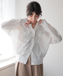 SOTT | Sheer Embroidery Cardigan/シアー刺繍カーディガン(カーディガン/ボレロ)