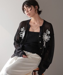 SOTT | Sheer Embroidery Cardigan/シアー刺繍カーディガン(カーディガン/ボレロ)