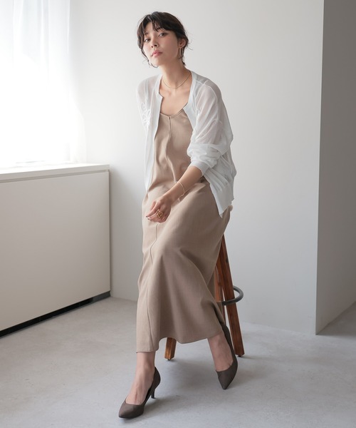 SOTT（ソット）の「Sheer Embroidery Cardigan／シアー刺繍カーディガン（カーディガン/ボレロ・レディース・ホワイト/ブラック・FREE）」の22枚目の写真