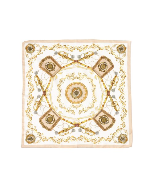 B:MING by BEAMS（ビーミングバイビームス）の「クラシック スカーフ（バンダナ/スカーフ・レディース・クリーム/ブラック・ONE SIZE）」の5枚目の写真