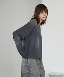 Spielio（シュピーリオ）の「【Spielio】Vintage-inspired cropped Tee/ ヴィンテージライク クロップドTシャツ(ロンT)（Tシャツ/カットソー）」
