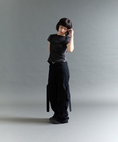 FTW（エフティダブリュー）の「SHIRRING TIE PANTS（その他パンツ・レディース・カーキ/ブラック/チャコールグレー・MEDIUM/SMALL）」の22枚目の写真