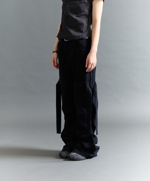 FTW（エフティダブリュー）の「SHIRRING TIE PANTS（その他パンツ・レディース・カーキ/ブラック/チャコールグレー・MEDIUM/SMALL）」の18枚目の写真