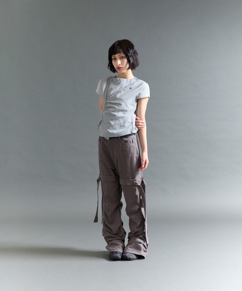 FTW（エフティダブリュー）の「SHIRRING TIE PANTS（その他パンツ・レディース・カーキ/ブラック/チャコールグレー・MEDIUM/SMALL）」の11枚目の写真