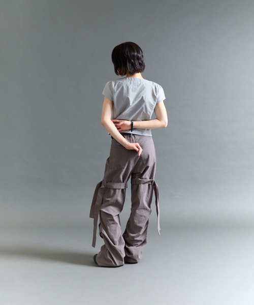 FTW（エフティダブリュー）の「SHIRRING TIE PANTS（その他パンツ・レディース・カーキ/ブラック/チャコールグレー・MEDIUM/SMALL）」の12枚目の写真