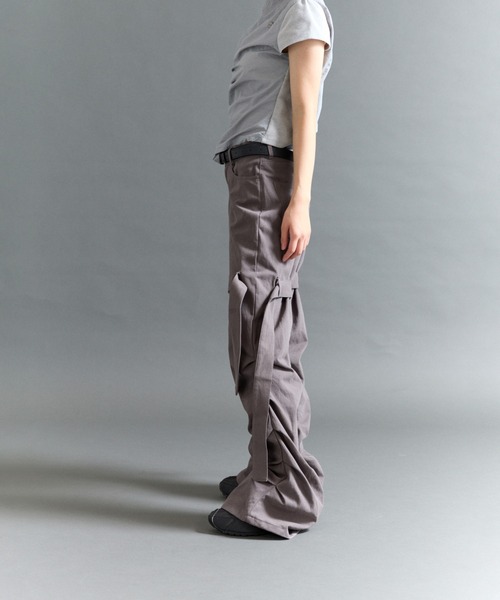 FTW（エフティダブリュー）の「SHIRRING TIE PANTS（その他パンツ・レディース・カーキ/ブラック/チャコールグレー・MEDIUM/SMALL）」の8枚目の写真
