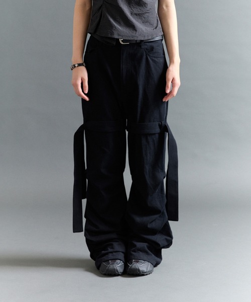FTW（エフティダブリュー）の「SHIRRING TIE PANTS（その他パンツ・レディース・カーキ/ブラック/チャコールグレー・MEDIUM/SMALL）」の17枚目の写真