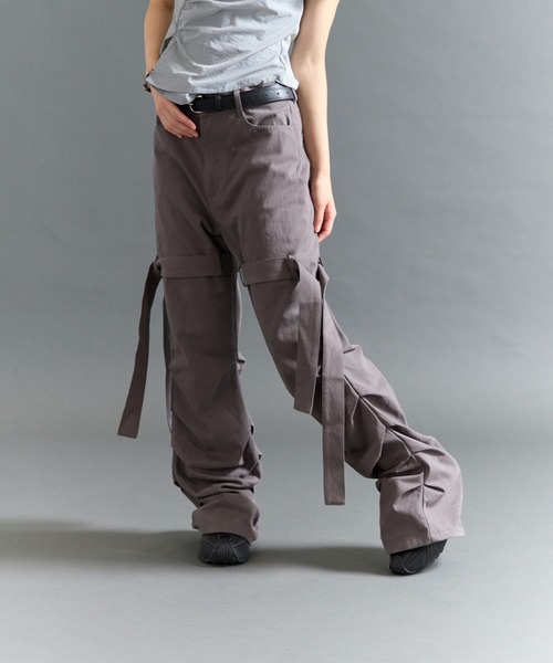 FTW（エフティダブリュー）の「SHIRRING TIE PANTS（その他パンツ・レディース・カーキ/ブラック/チャコールグレー・MEDIUM/SMALL）」の5枚目の写真