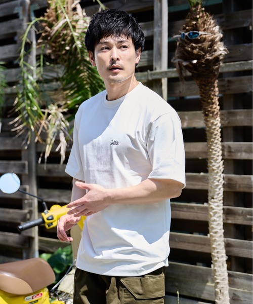 Sunny Smith(サニースミス)の「【SUNNY SMITH】ウルトラヘビーオンスヤシの木柄両面刺Tシャツ(Tシャツ/カットソー・メンズ・オフホワイト/チャコール/アッシュグレー・SMALL/MEDIUM/LARGE)」の20枚目の写真