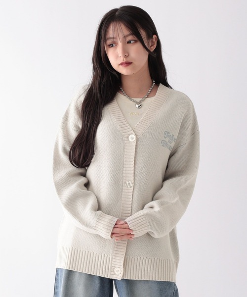 repipi armario（レピピ アルマリオ）の「アソートルーズカーディガン（カーディガン/ボレロ・キッズ・ホワイト系/ブラック系2/ブラック系1/ブルー系/グレー系・SMALL/LARGE/MEDIUM）」の7枚目の写真