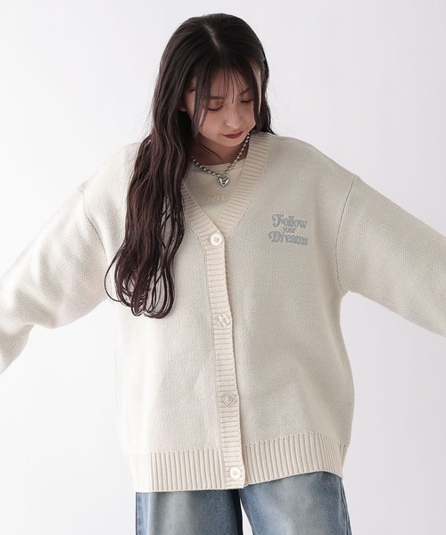 repipi armario（レピピ アルマリオ）の「アソートルーズカーディガン（カーディガン/ボレロ・キッズ・ホワイト系/ブラック系2/ブラック系1/ブルー系/グレー系・SMALL/LARGE/MEDIUM）」の8枚目の写真