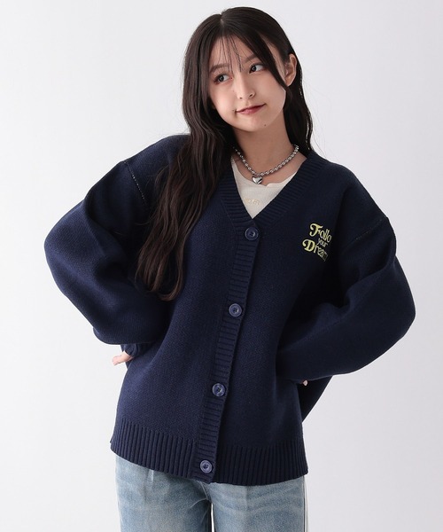 repipi armario（レピピ アルマリオ）の「アソートルーズカーディガン（カーディガン/ボレロ・キッズ・ホワイト系/ブラック系2/ブラック系1/ブルー系/グレー系・SMALL/LARGE/MEDIUM）」の15枚目の写真