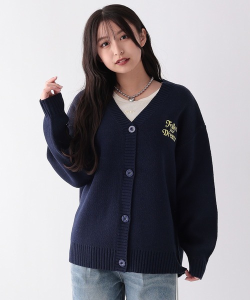 repipi armario（レピピ アルマリオ）の「アソートルーズカーディガン（カーディガン/ボレロ・キッズ・ホワイト系/ブラック系2/ブラック系1/ブルー系/グレー系・SMALL/LARGE/MEDIUM）」の16枚目の写真