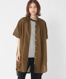 新品 Natural by studio CLIP 綿麻デニムコートワンピース studio CLIP（スタディオクリップ）の「《Natural by studio