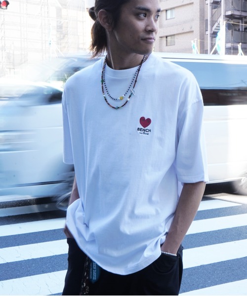 BENCH AT THE GREENE（ベンチアットザグリーン）の「BENCH AT THE GREENE  EMBRO TEE（Tシャツ/カットソー・メンズ・ブラック/ネイビー/ホワイト・X-LARGE/LARGE）」の2枚目の写真