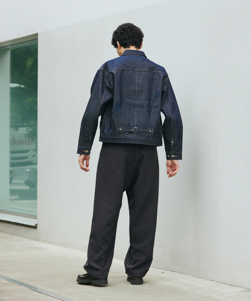 JOURNAL STANDARD(ジャーナルスタンダード)の「ダブル クロス オーバー パンツ(スラックス・メンズ・ブラック/ライトグレー/ブラウン/スミクロ・SMALL/MEDIUM/LARGE)」の8枚目の写真