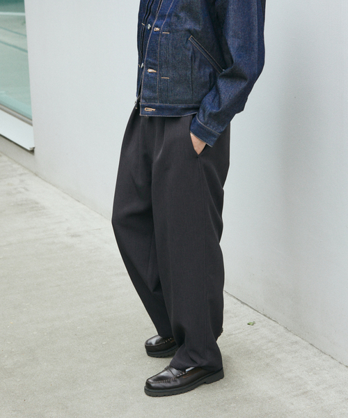 JOURNAL STANDARD(ジャーナルスタンダード)の「ダブル クロス オーバー パンツ(スラックス・メンズ・ブラック/ライトグレー/ブラウン/スミクロ・SMALL/MEDIUM/LARGE)」の13枚目の写真