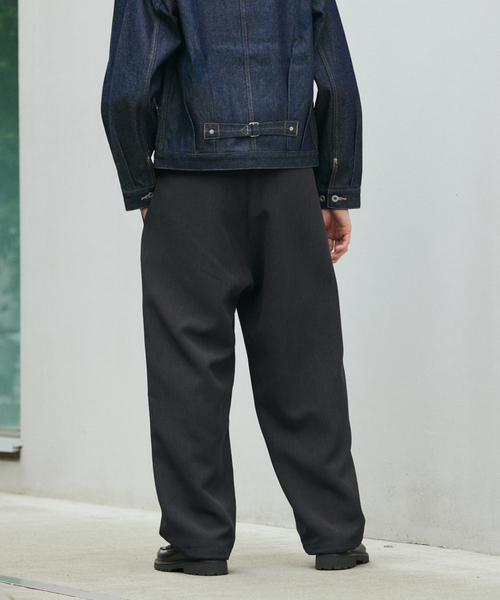 JOURNAL STANDARD(ジャーナルスタンダード)の「ダブル クロス オーバー パンツ(スラックス・メンズ・ブラック/ライトグレー/ブラウン/スミクロ・SMALL/MEDIUM/LARGE)」の14枚目の写真