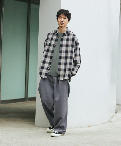 JOURNAL STANDARD(ジャーナルスタンダード)の「ダブル クロス オーバー パンツ(スラックス・メンズ・ブラック/ライトグレー/ブラウン/スミクロ・SMALL/MEDIUM/LARGE)」の16枚目の写真