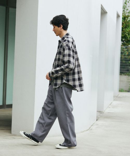 JOURNAL STANDARD(ジャーナルスタンダード)の「ダブル クロス オーバー パンツ(スラックス・メンズ・ブラック/ライトグレー/ブラウン/スミクロ・SMALL/MEDIUM/LARGE)」の17枚目の写真