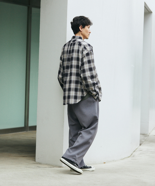 JOURNAL STANDARD(ジャーナルスタンダード)の「ダブル クロス オーバー パンツ(スラックス・メンズ・ブラック/ライトグレー/ブラウン/スミクロ・SMALL/MEDIUM/LARGE)」の19枚目の写真